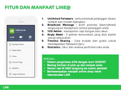 fitur dan manfaat line@