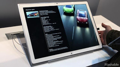 Panasonic mengumumkan tablet 20-inci dengan OS Windows 8
