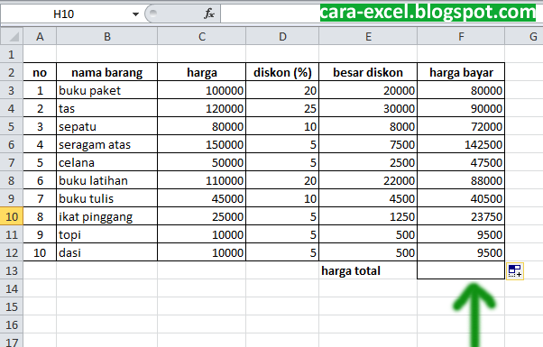 Cara Menghitung Persen Excel Cara Menghitung Persen Excel