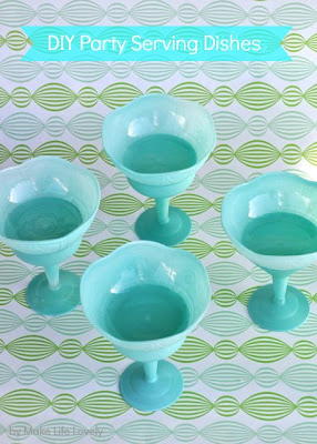 turquoise party dishes