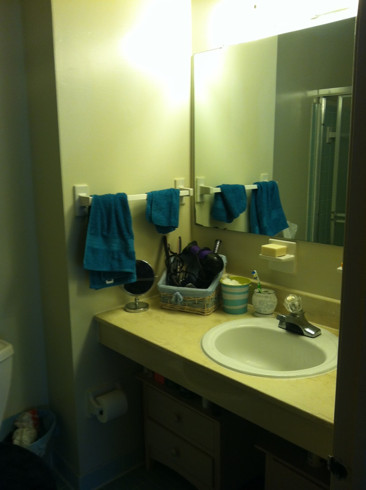 La Vita DiBella Ugly Green Bathroom Part 1