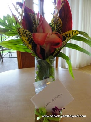 flowers in guest room at Hanalei Colony Resort in Haena, Kauai, Hawaii flowers in guest room at Hanalei Colony Resort in Haena, Kauai, Hawaii