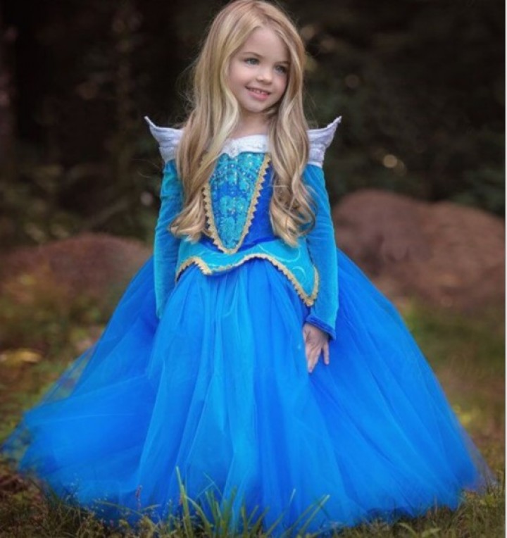 Baju Cosplay Anak Perempuan Import Princess Aurora Dress Costume