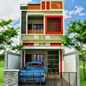 Contoh rumah minimalis sederhana type 21 2 lantai