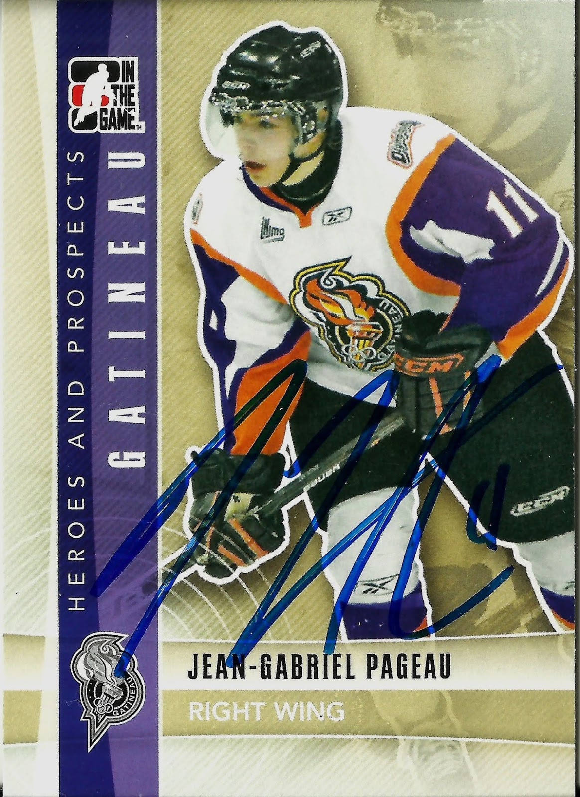 Jean-Gabriel Pageau Autographed Hockey Cards