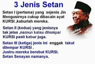 guyon gusdur tentang 3 jenis setan senayan berebut kursi 