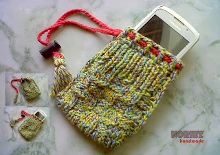 Knitting Produk, Kantong Ponsel, Poyeng Hobby, Sweet Mix Poyeng