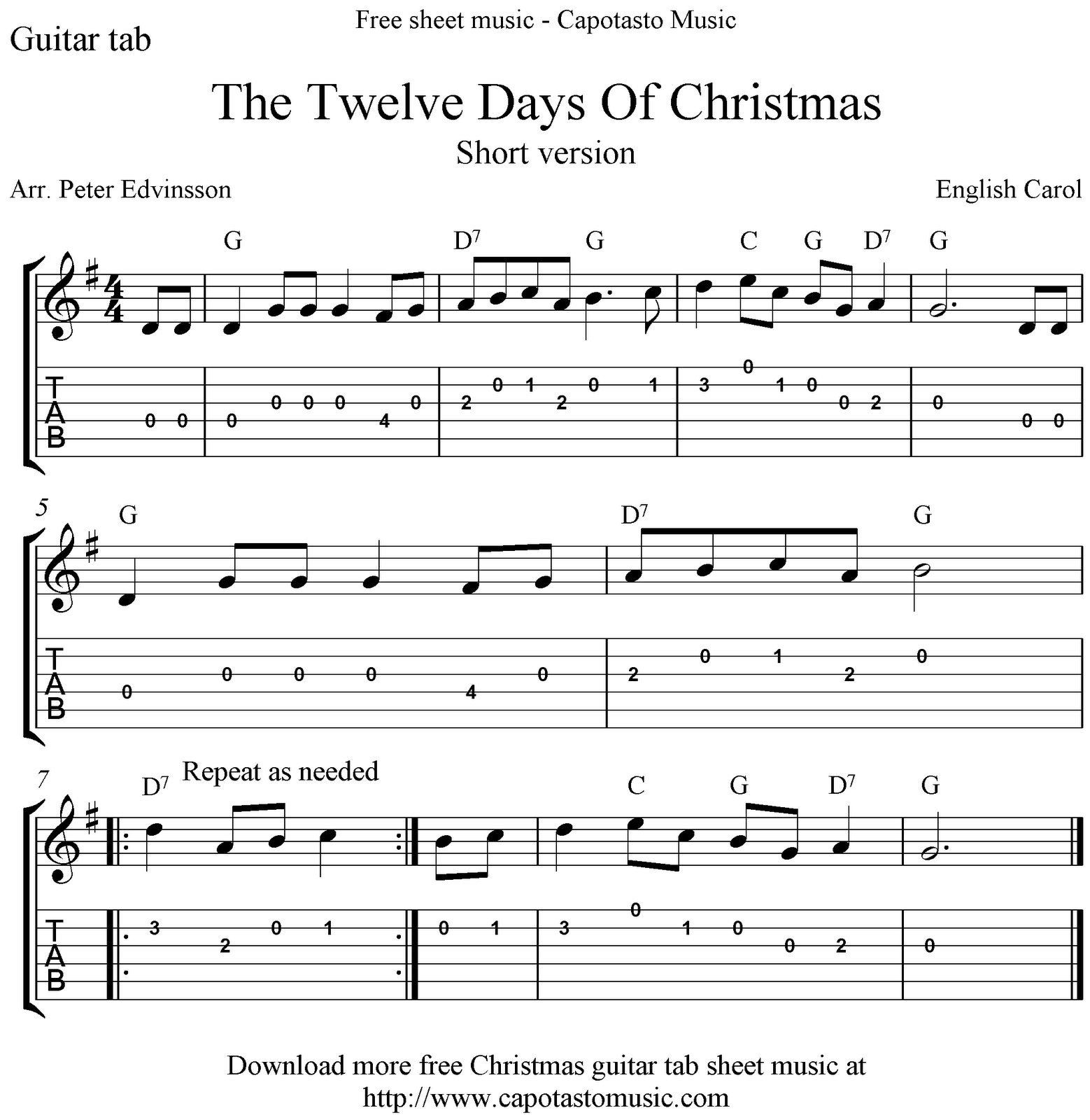 easy-sheet-music-for-beginners-the-twelve-days-of-christmas-free