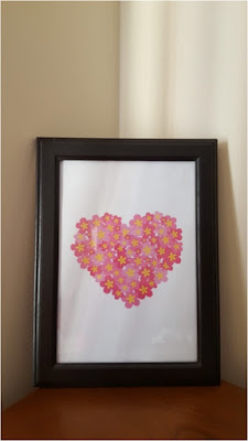 Valentine's Day Decor - flowery heart - free printable Valentine's Day Decor - flowery heart - free printable