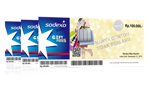 Sodexo Gift Pass - Anda dapat memilih model, harga dan kualitas produk atau layanan yang Anda sukai.