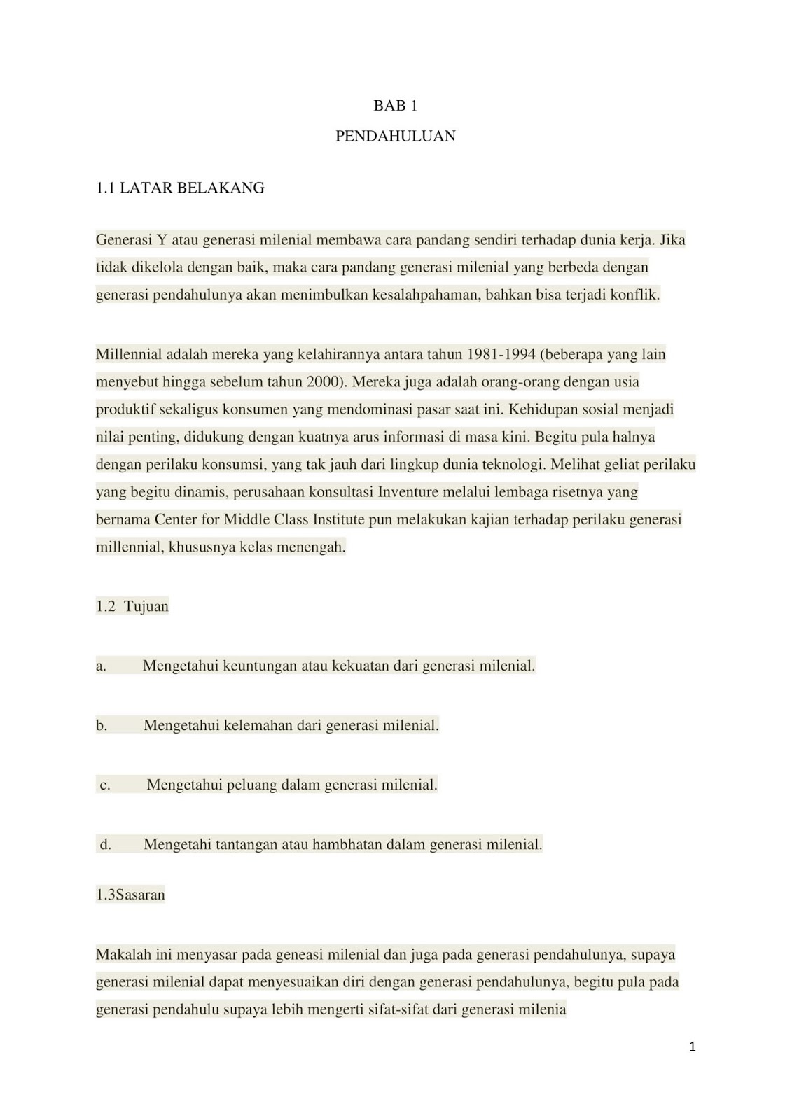 Real Of Life Makalah Generasi Budaya Milenial