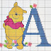 Abecedario Winnie the pooh letras azules 