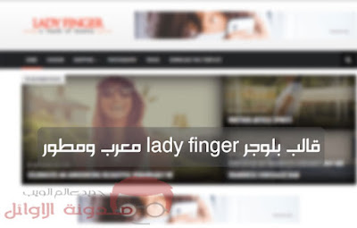 قالب lady finger معرب ومطور قالب lady finger معرب ومطور