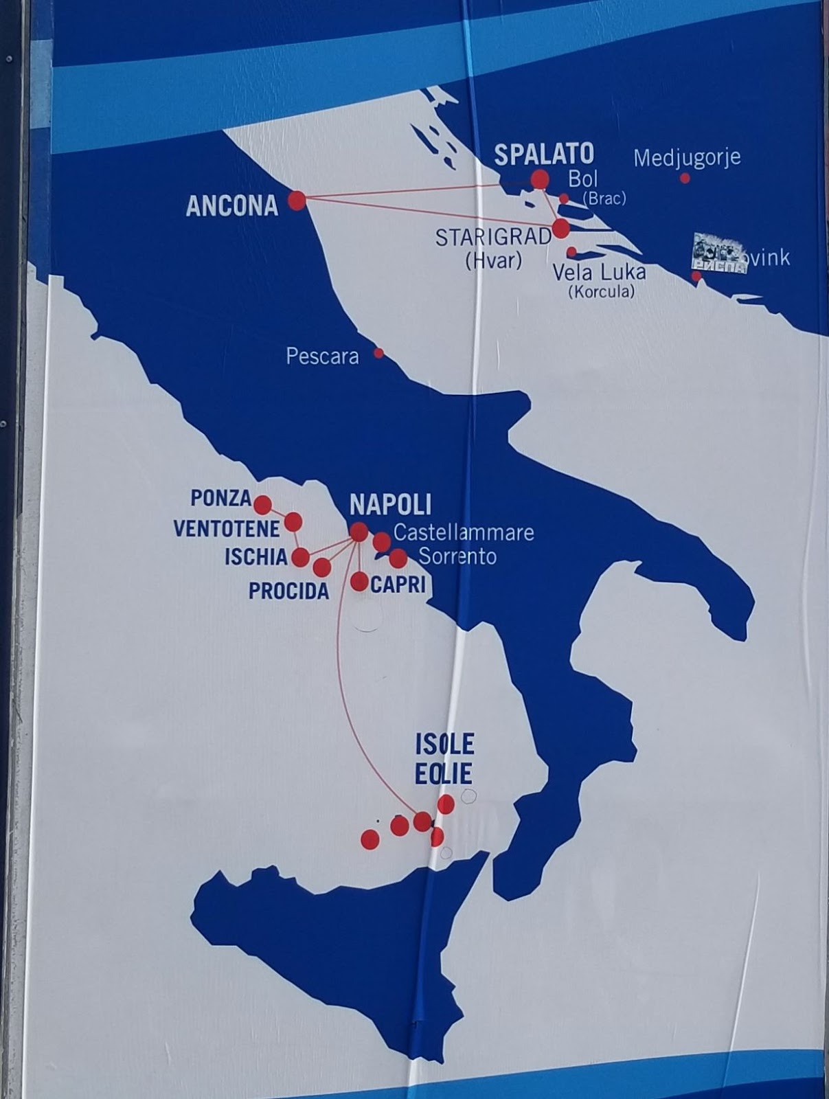 Italian Ferry Routes