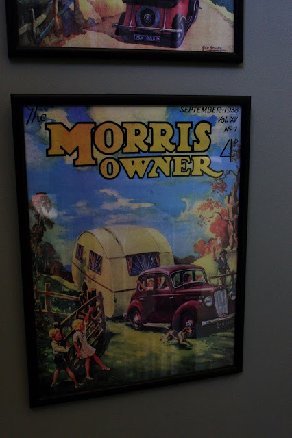 framed vintage copy of morris owner magazine