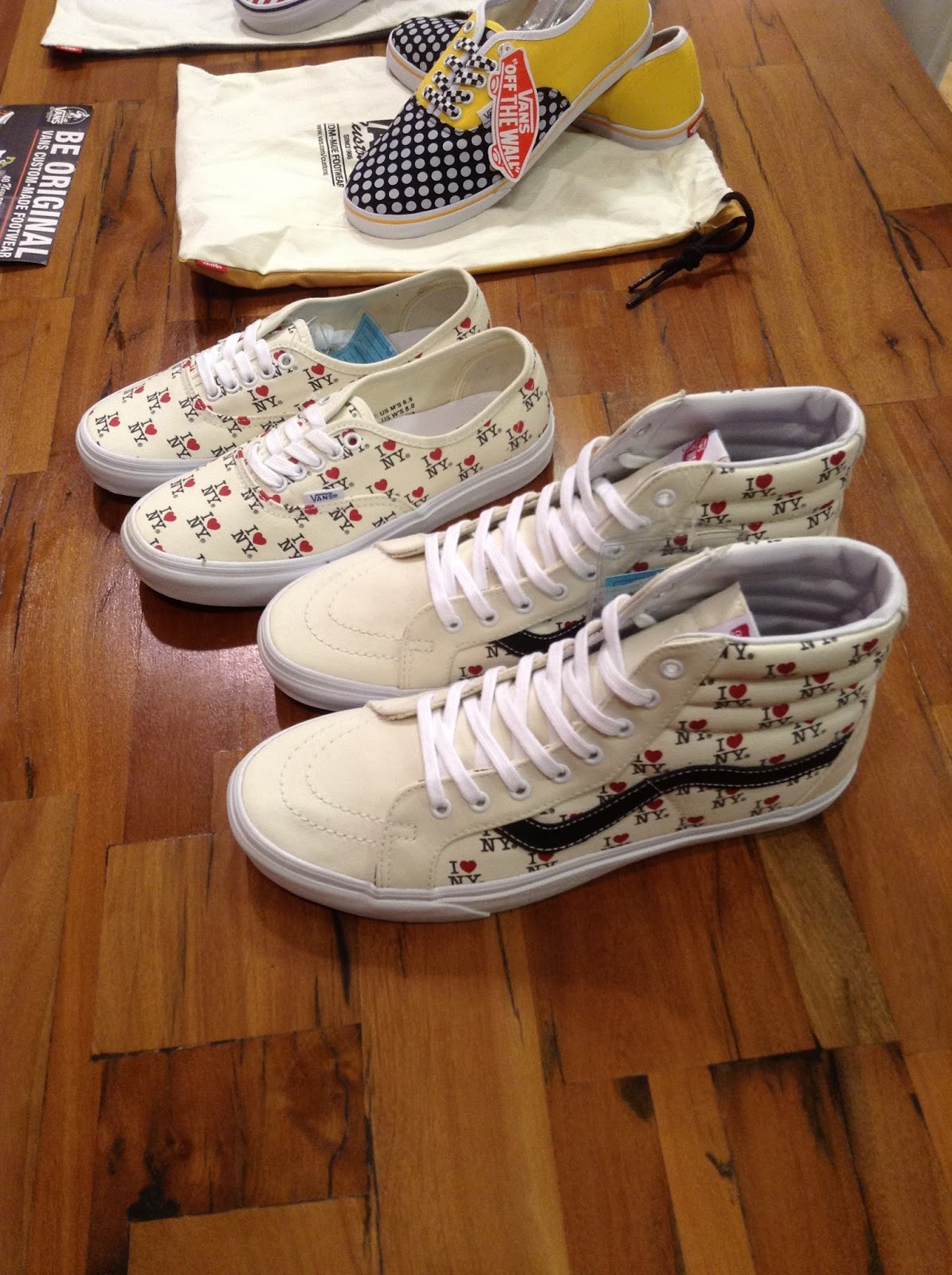 Wear Your Heart On Your Feet Vans DQM "I Love New York