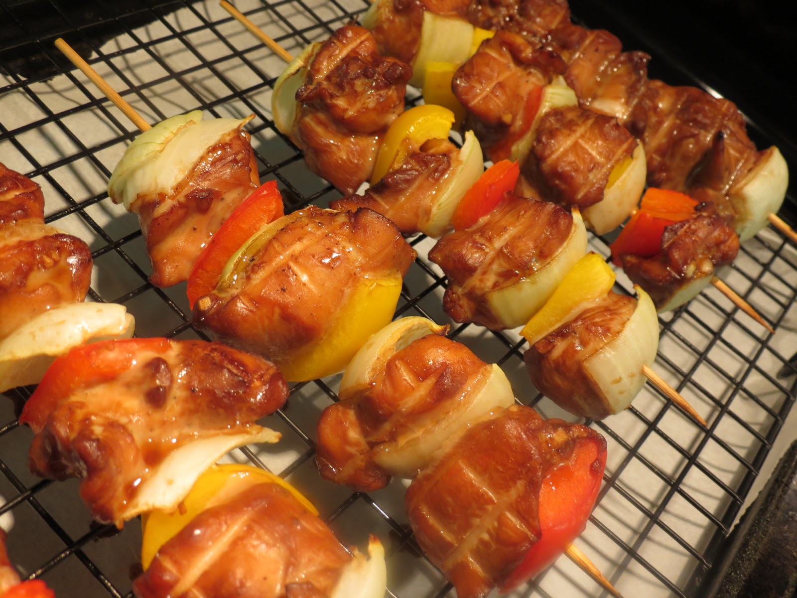 Dans ma Boustifaille ! * Brochettes de poulet au miel et à la sauce soja