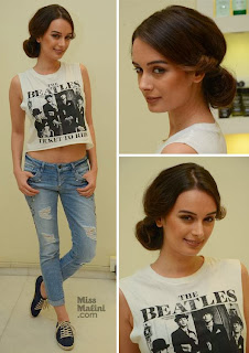 EVELYN SHARMA and Jacqueline at Jean-Claude Biguine