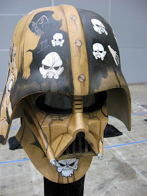 cascos creativos diseño de Casco de Darth Vader de Star Wars muy artísticos.