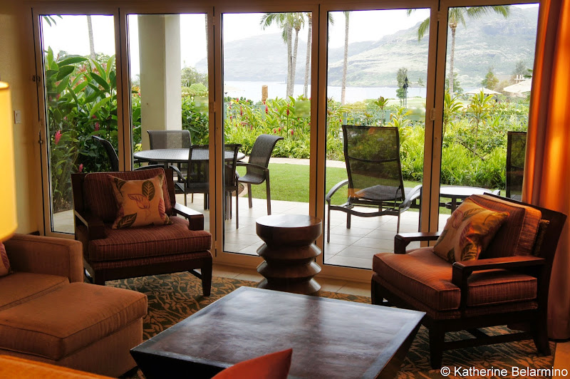 Marriott's Kauai Lagoons Living Room View Hawaii