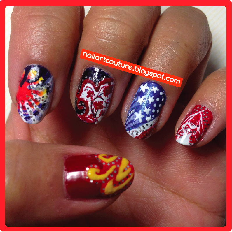 Nail Art Couture★ Olympics Inspired Nail Art Women S Gymnastic Edition