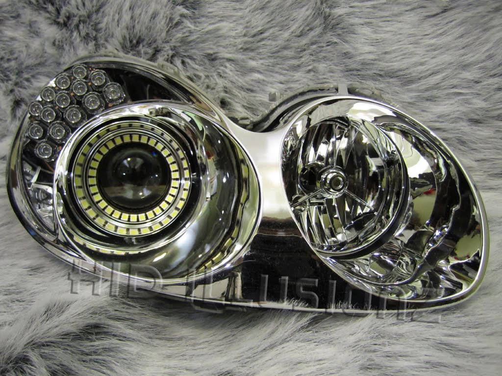 HID ILLUSIONZ Hyundai Sonata Custom LED Angel Eyes TSX Projector HID