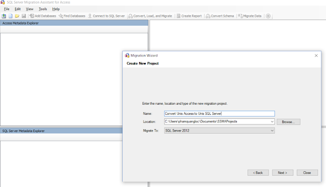 Cách chuyển từ Access sang SQL Server Cách chuyển từ Access sang SQL Server