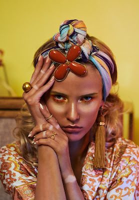 Vogue Beauty Editorial Extreme Tan Lines Tanning Salon Erica Bronze