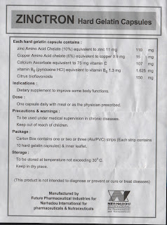 Drug Pamphlet: ZINCTRON