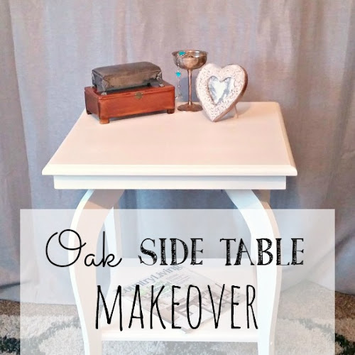 Oak Side Table Makeover