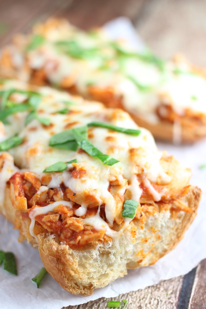 Mama Loves Food! Open Faced Italian Chicken Sandwich