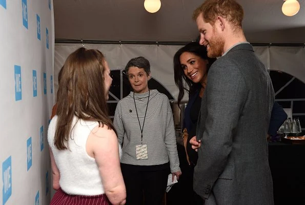 The Duchess of Sussex, Meghan Markle wore a new navy cashmere jacket by Ralph Lauren