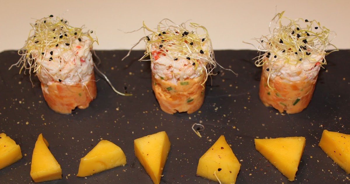 King krab met mango en zoete aardappel