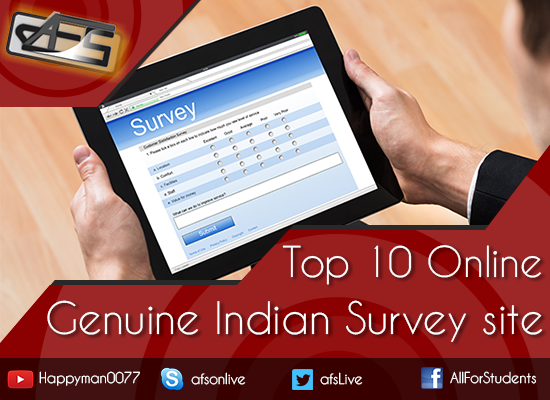Top 10 genuine trusted Indian survey panel list part time jobs for students