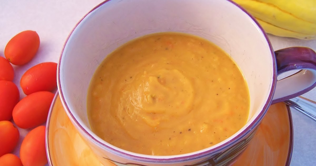 Creamy Tomato & Squash Soup, gluten free, dairy free