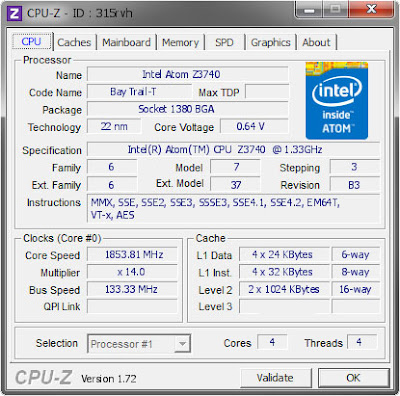 cpuz intel atom z3740 cpuz intel atom z3740