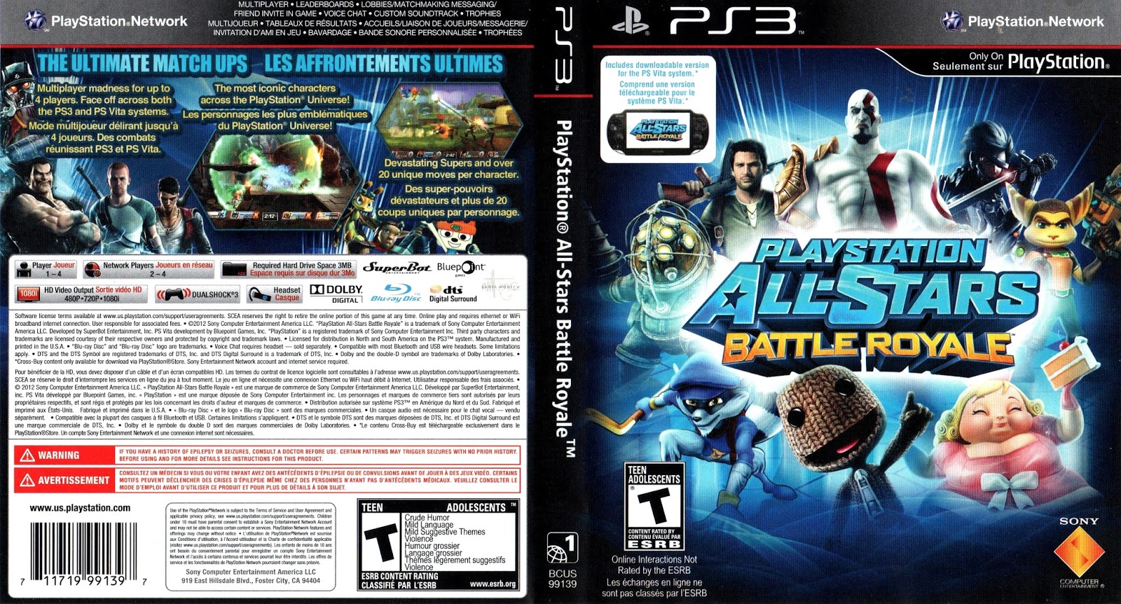 PS3 TORRENTS DOWNLOADS: PLAYSTATION ALL STARS BATTLE