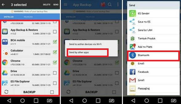 2 Cara Kirim Aplikasi Lewat Bluetooth Dengan Cepat Ime Android