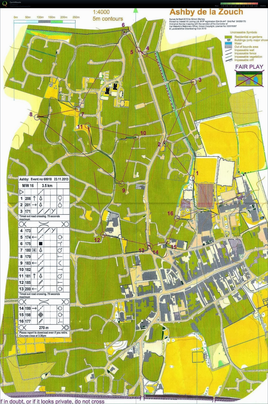 Orientēšanās kartes Ashby de la Zouch (Burton On Trent)