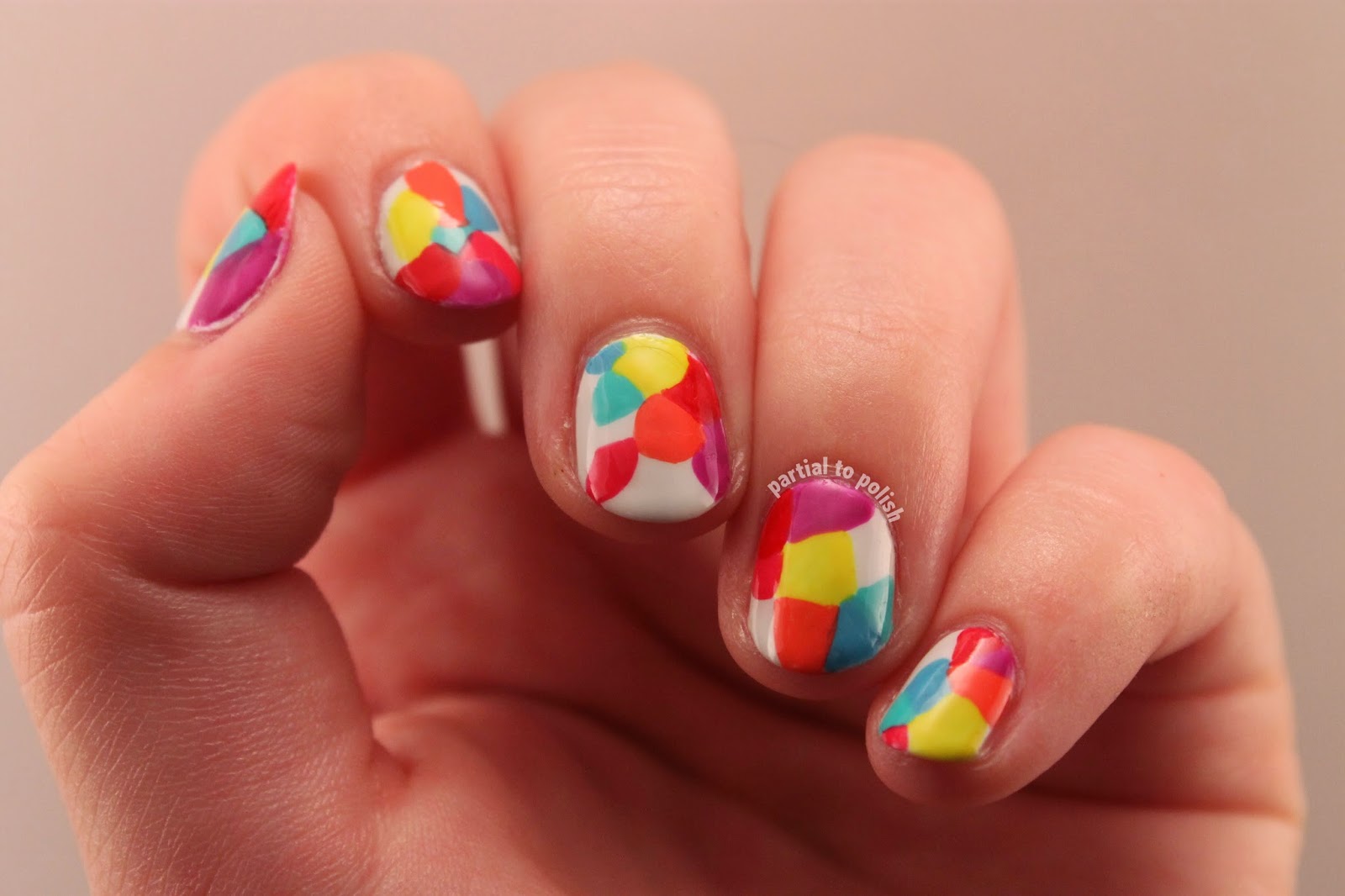 Partial to Polish: Rainbow Geometric Nail Art Inspired by MrCandiipants ...
