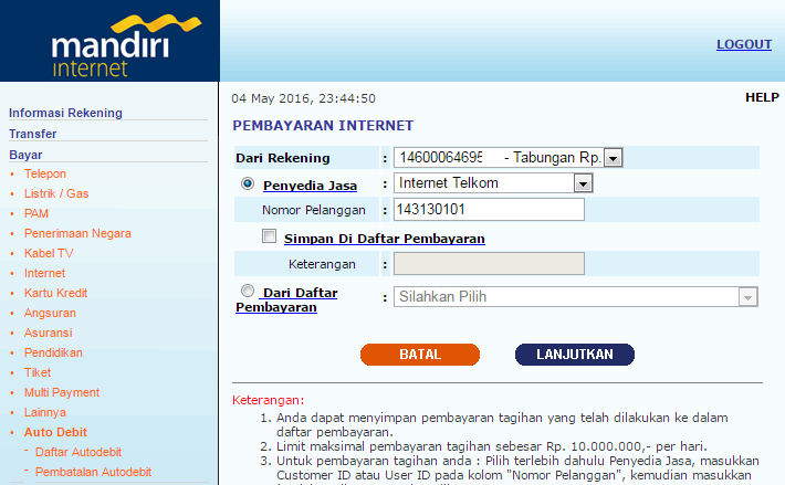 Cara Membayar Tagihan Telkom Lewat Internet Banking ...