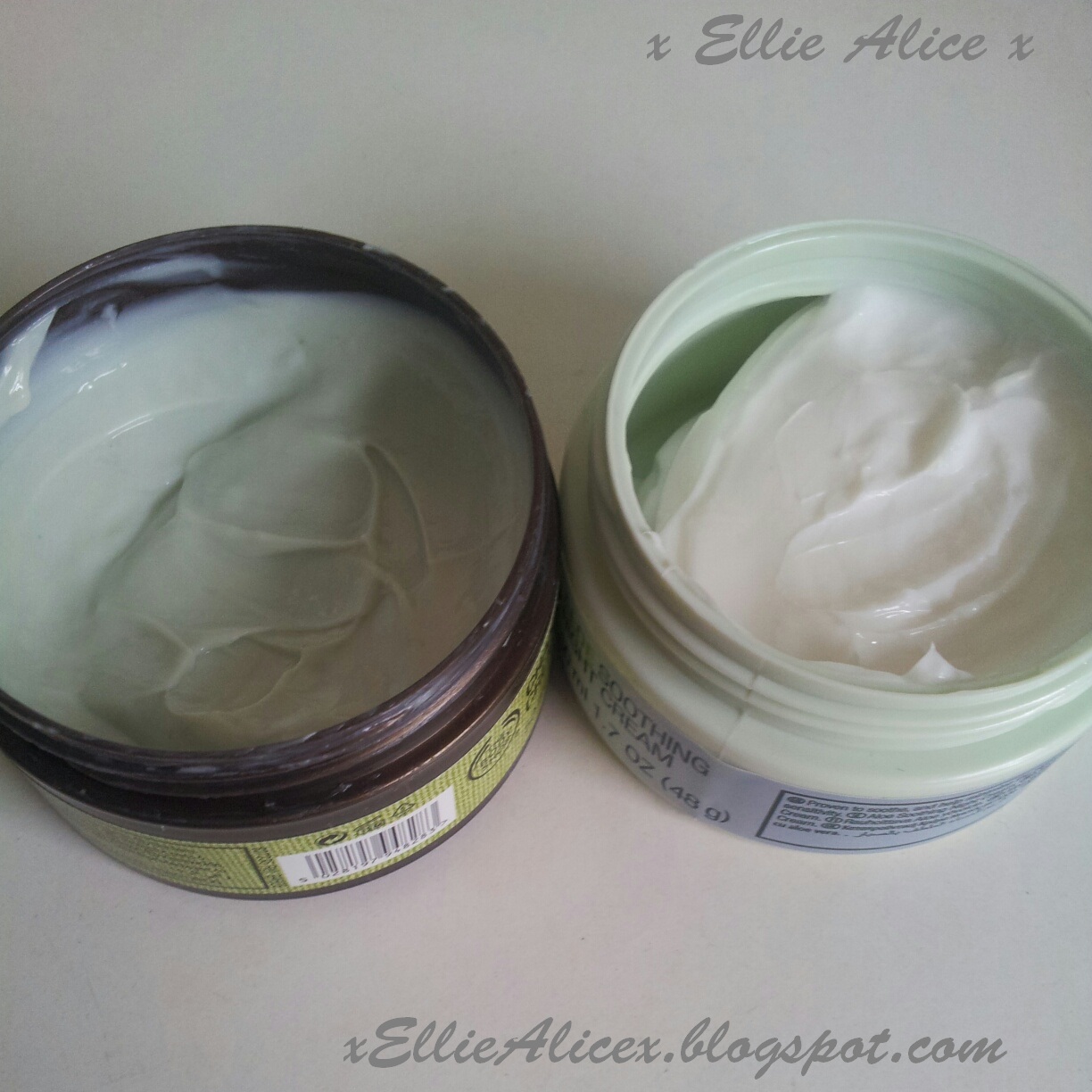 Ellie Alice The Body Shop Hemp Face Protector & Aloe Soothing Night