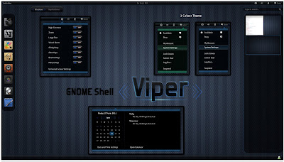 GNOME Shell - Viper theme