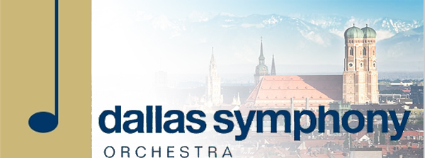 Dallas Symphony Orchestra logo, slightly bastardized to include Munich skyline backdrop