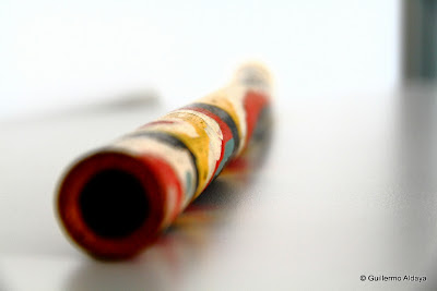 Colorful handmade flaute.