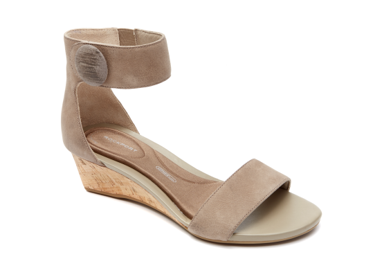 Women's Total Motion Stone Anklestrap Wedge
