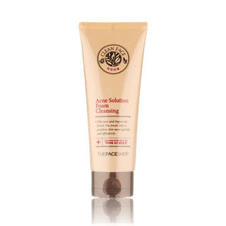 clean face acne solution foam cleansing
