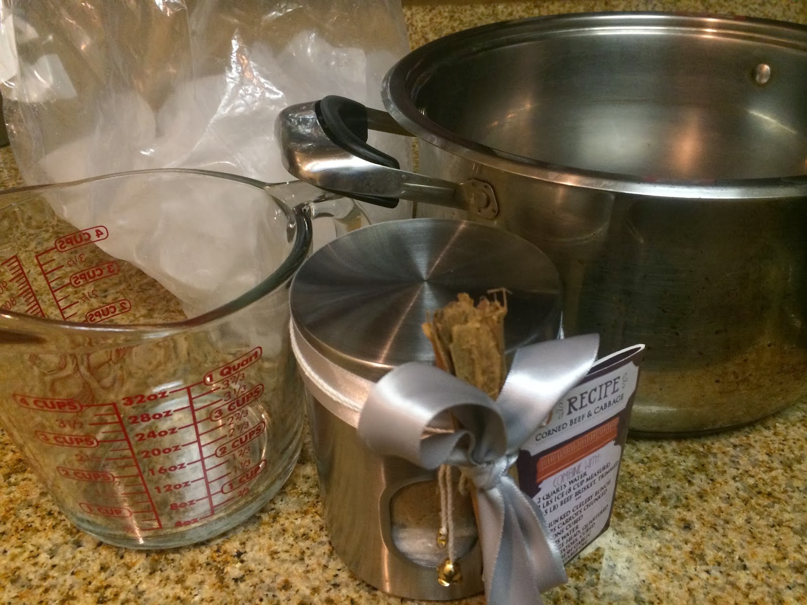 BIGGER eyes media. Home Made Corned Beef Brining Kit DIY Gift Idea.