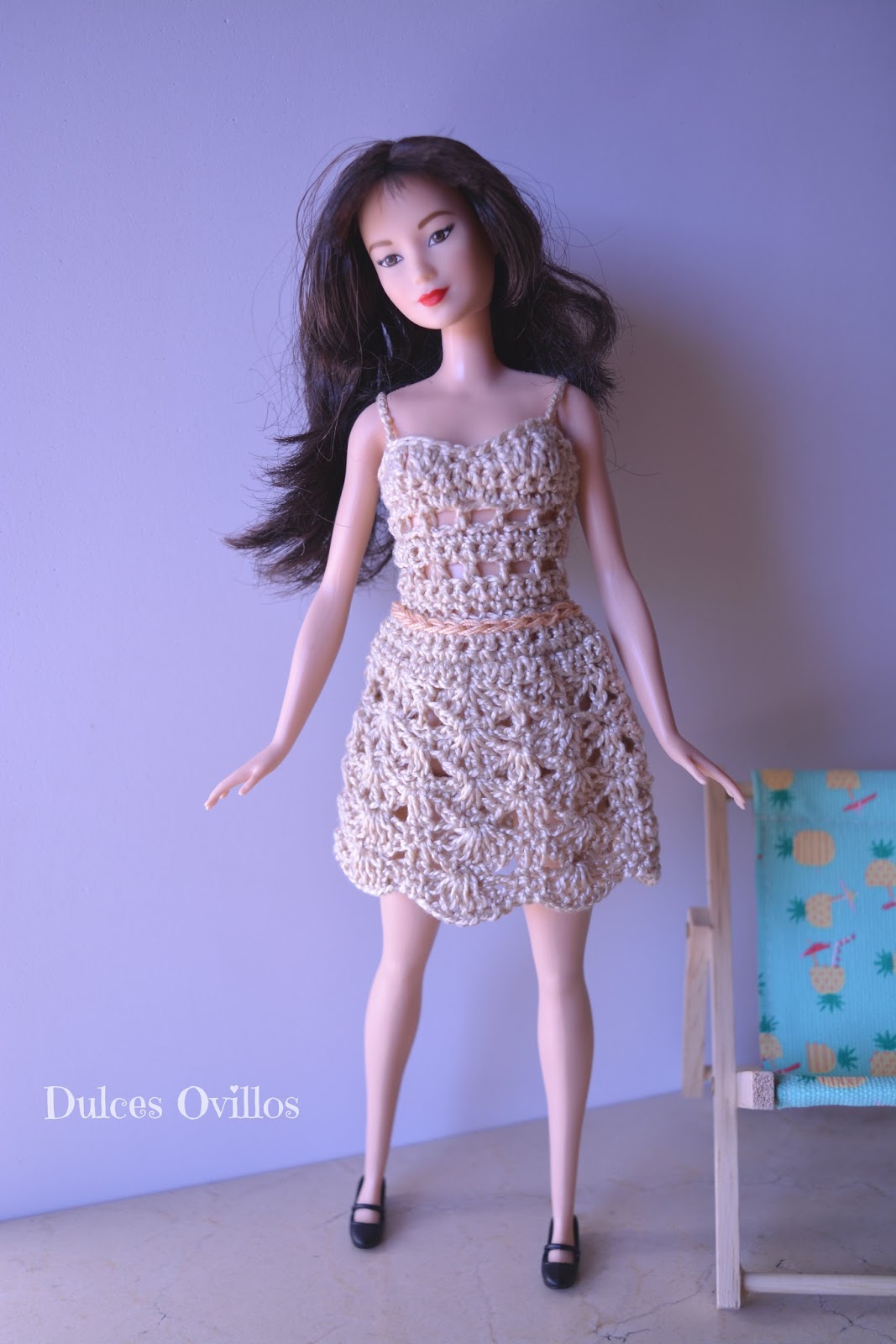 vestidos de crochet para barbie