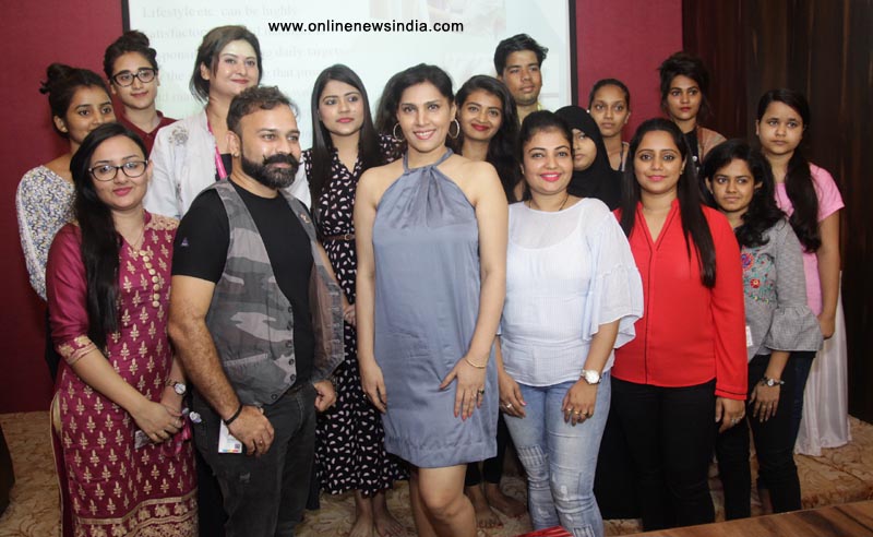 Nilaanjana Bhattacharya with students of ASFA Nilaanjana Bhattacharya with students of ASFA